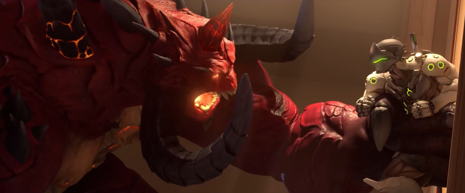 Heroes of the Storm: Fire light on the characters