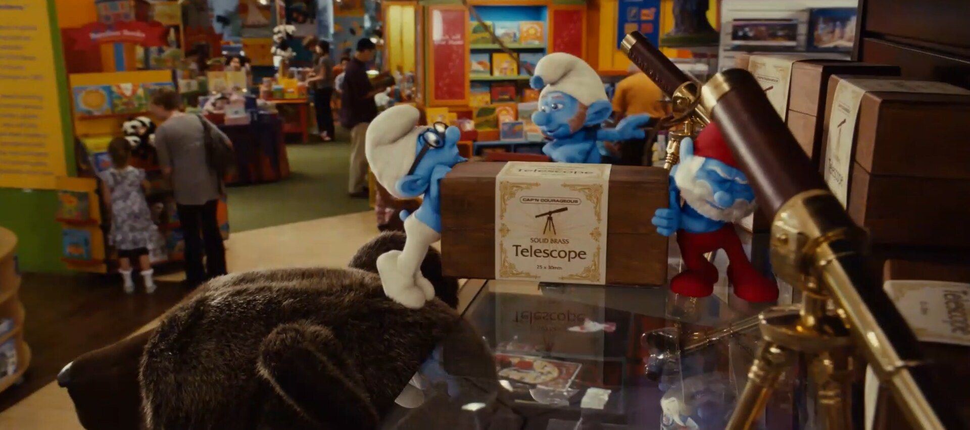 The Smurfs: CG characters lit into a live-action set